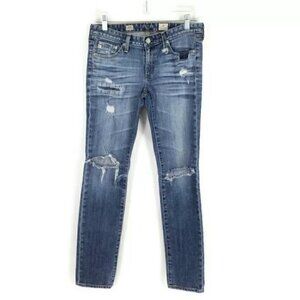 Adriano Goldschmied Medium Wash Stilt Cigarette Leg Denim Jeans Womens 30x30.25